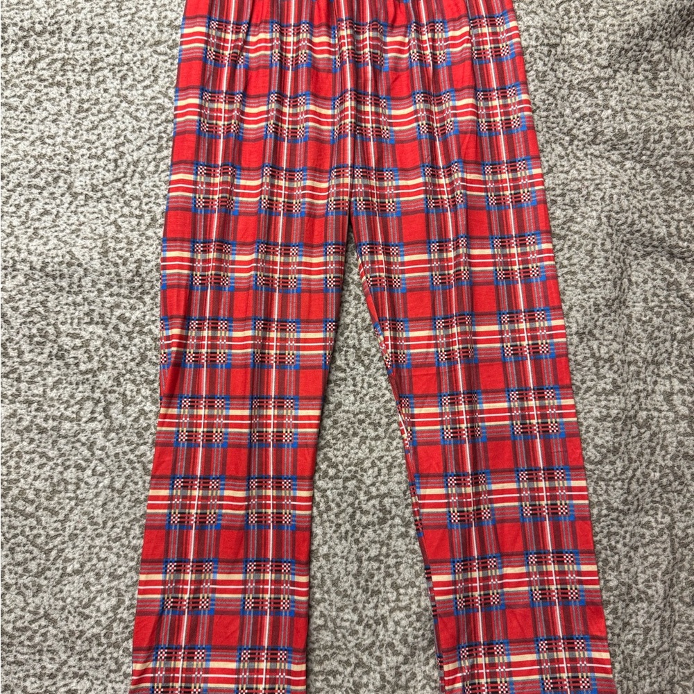 Plaid Red Kids Pajama Pants